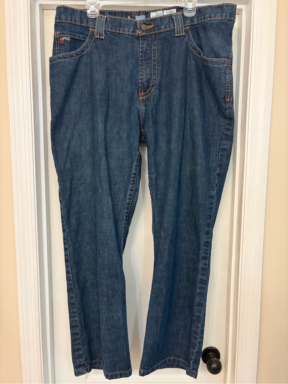 Lapco FR Men's Jeans 38x30 Work Flame Resistant Denim Dark Blue